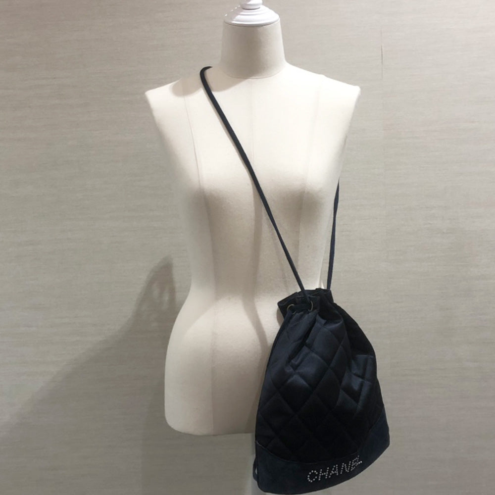 中古AB/使用感小】CHANEL シャネル ヴィンテージ マトラッセ ロゴ ミニ ...