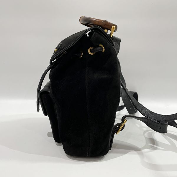 GUCCI Gucci Vintage Bamboo Mini Women's Backpack/Daypack 003.1705.0030 Black [Used B/Standard] 20430046