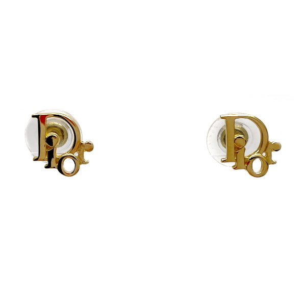 Christian Dior Vintage Logo GP Women's Earrings Gold [Used B/Standard] 20431049