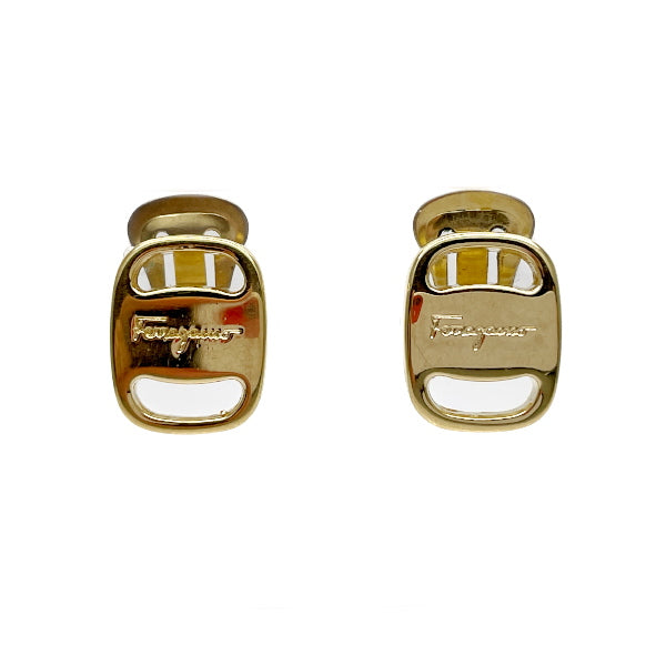 Salvatore Ferragamo Vara Mini GP Women's Earrings Gold [Used B/Standard] 20431052