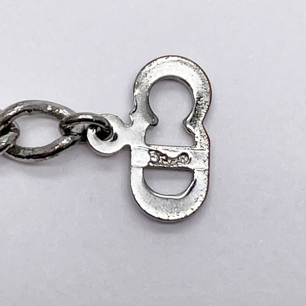 Christian Dior Vintage Logo Cadena Key Chain Metal Women's Bracelet Silver [Used B/Standard] 20431054