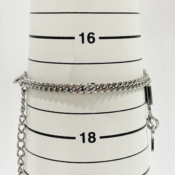 ディオール Dior ロゴ アクセサリー チェーン ブレスレット メタル シルバー