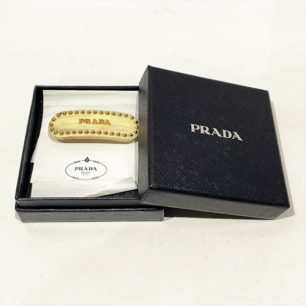 中古AB/使用感小】PRADA プラダ バレッタ プラダ プレックス マーブル 