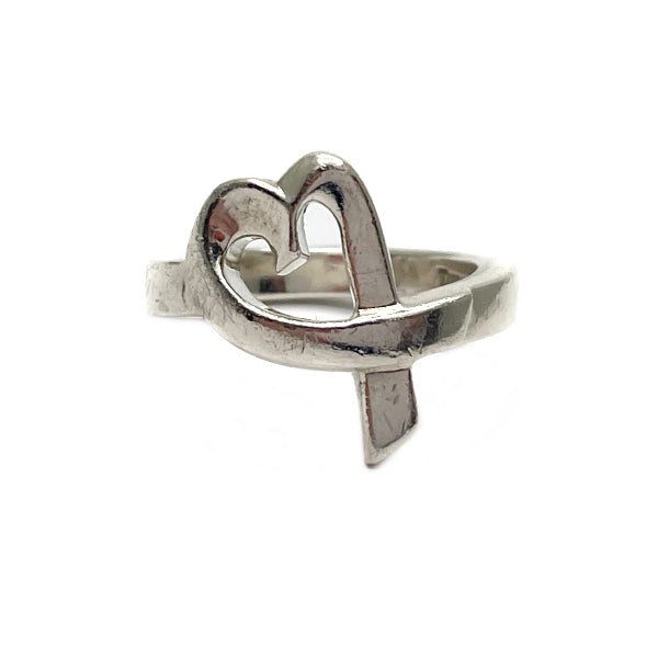 TIFFANY&amp;Co. Tiffany Loving Heart Silver 925 Women's Ring No. 7 Silver [Used B/Standard] 20431062