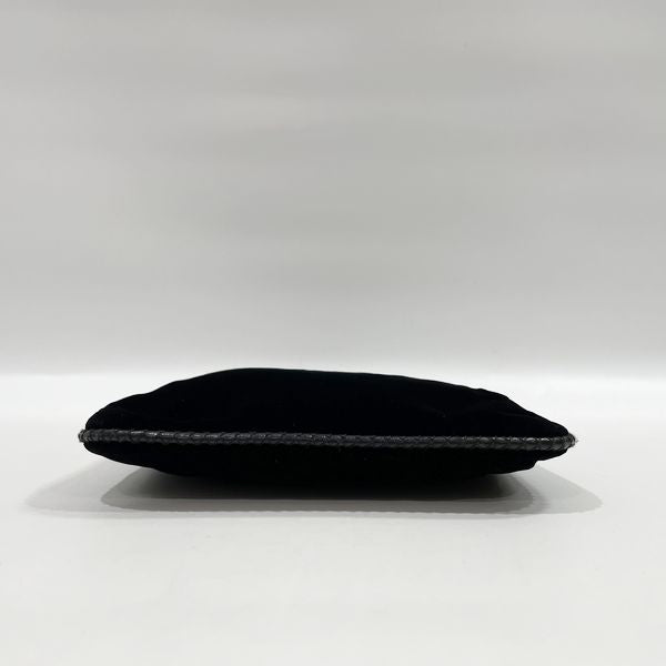 PRADA Logo Ribbon Lace-up Mini Women's Handbag Black [Used A/Good Condition] 20431159