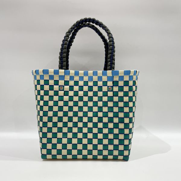 MARNI Marni Flower Cafe FLOWER CAFE Picnic Braided Basket Bag Women's Tote Bag Green [Used A/Good Condition] 20431164