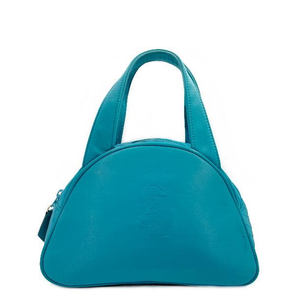 YVES SAINT LAURENT Yves Saint Laurent Vintage YSL Logo Cassandra Quilted Mini Women's Handbag Turquoise Blue [Used B/Standard] 20431167