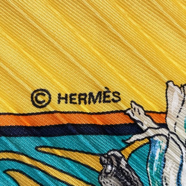 HERMES プリーツカレ カレプリセ COMPAGNONS DE MER 海の仲間達 スカーフ
