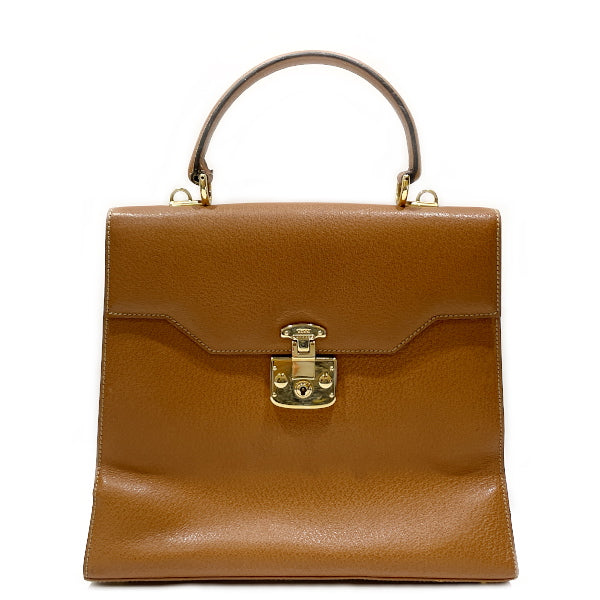 GUCCI Gucci Vintage Ladylock Top Handle Women's Handbag 000.926.0192 Brown [Used B/Standard] 20431174