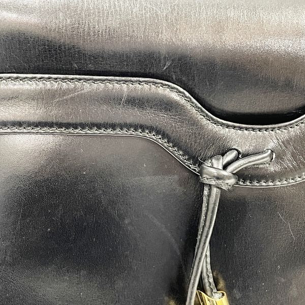 GUCCI Gucci Vintage Interlocking G Fringe Tassel Old Gucci Crossbody Women's Shoulder Bag 1 256 1066 Black [Used AB/Slightly Used] 20431177