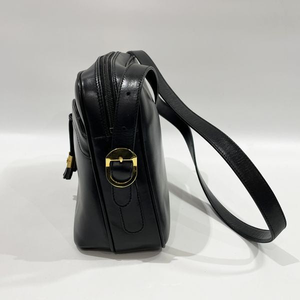 GUCCI Gucci Vintage Interlocking G Fringe Tassel Old Gucci Crossbody Women's Shoulder Bag 1 256 1066 Black [Used AB/Slightly Used] 20431177