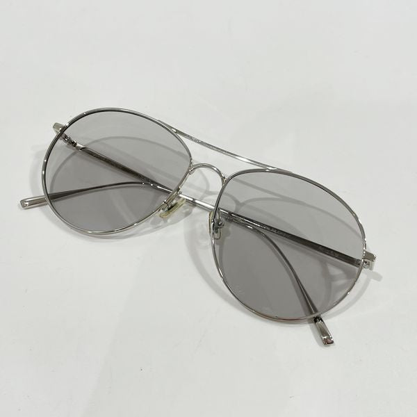 GENTLE MONSTER Gentle Monster ranny ring teardrop 60□15-147 Unisex sunglasses Silver x Clear [Used B/Standard] 20431189