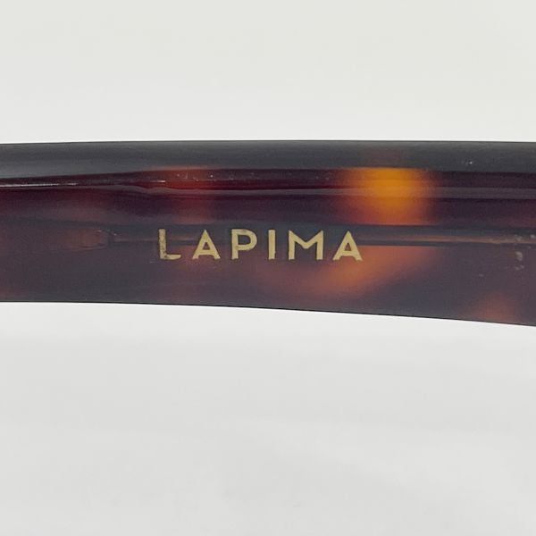 LAPIMA ラピマ CAROLINA ラウンド べっ甲柄 48□20 レディース サングラス ブラウン 【中古AB/使用感小】 20431190