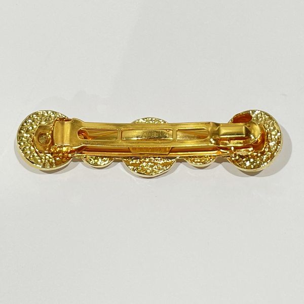 Gianni Versace Vintage Medusa Women's Barrette Gold [Used B/Standard] 20431193