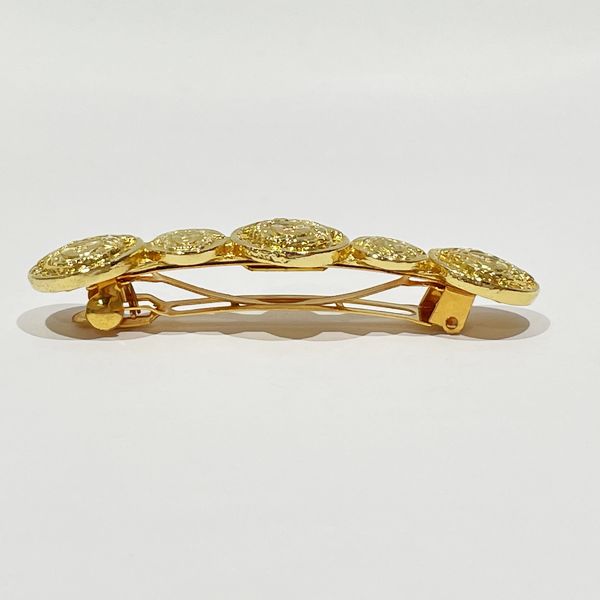 Gianni Versace Vintage Medusa Women's Barrette Gold [Used B/Standard] 20431193