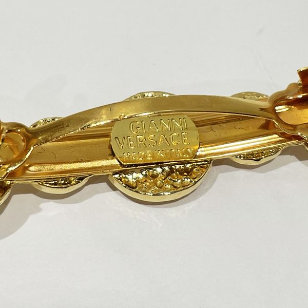 Gianni Versace Vintage Medusa Women's Barrette Gold [Used B/Standard] 20431193