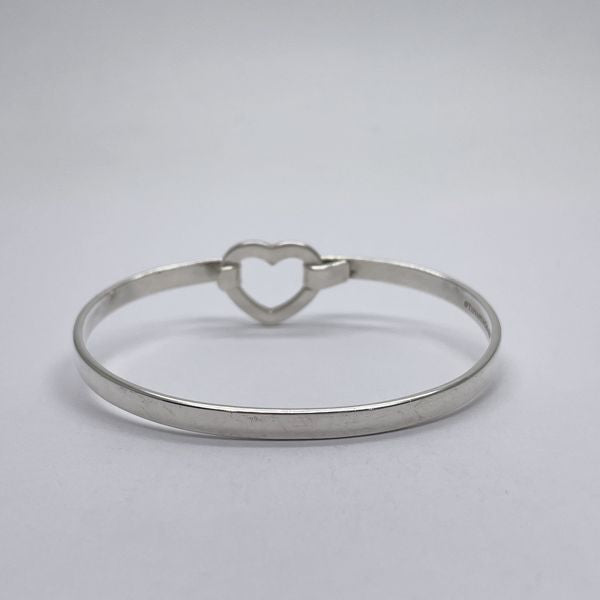 TIFFANY&amp;Co. Tiffany Heart Hook Silver 925 Women's Bangle Silver [Used AB/Slightly Used] 20431198