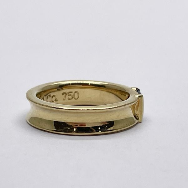 TIFFANY&amp;Co. Stacking 2 Point Baguette Cut Sapphire No. 7 Ring K18 Yellow Gold Women's [Used B] 20231004