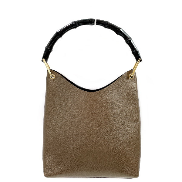 GUCCI Gucci Vintage Bamboo Pouch One Shoulder Women's Shoulder Bag 001.2058.1880.0 Bronze [Used B/Standard] 20431637