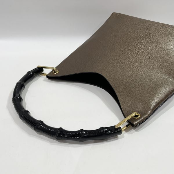 GUCCI Gucci Vintage Bamboo Pouch One Shoulder Women's Shoulder Bag 001.2058.1880.0 Bronze [Used B/Standard] 20431637