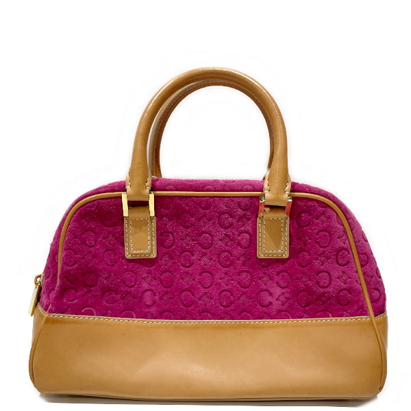 CELINE Vintage C Macadam Mini Ladies Handbag Beige x Pink [Used B/Standard] 20431643