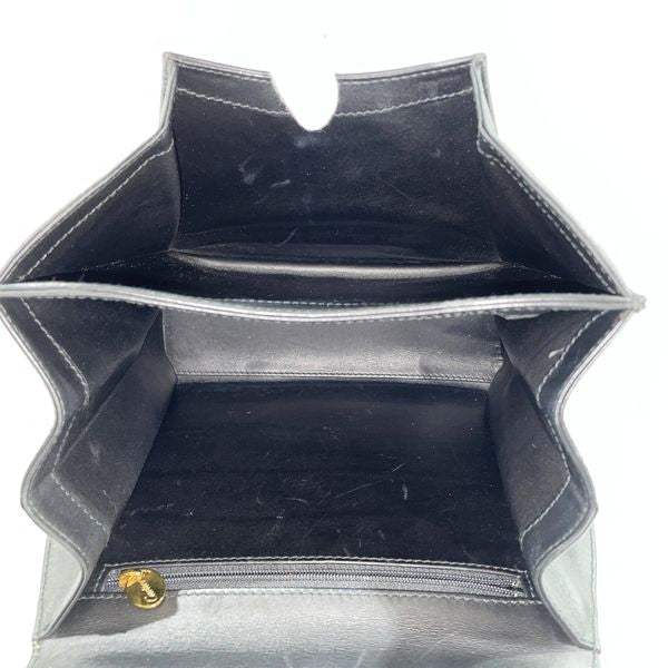 CARTIER Vintage Panther Motif Trinity Metal Fittings Women's Handbag Black [Used B/Standard] 20431645