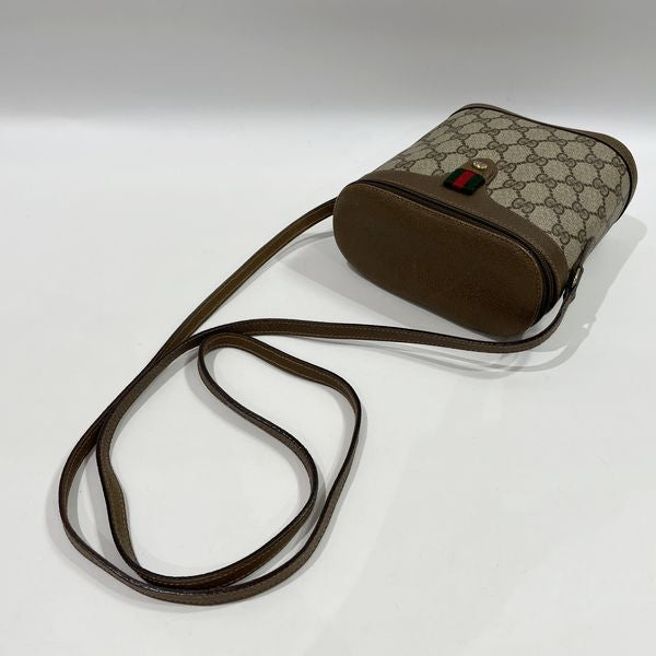 GUCCI Gucci Vintage GG Plus Sherry Line 旧款 Gucci 圆筒斜挎女士单肩包 904.02.070 棕色 [二手 B/标准] 20431657