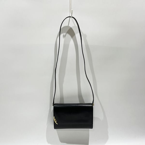 GUCCI Vintage GG Hardware Square Crossbody Mini Women's Shoulder Bag 26.005.5126 Black [Used B/Standard] 20431662