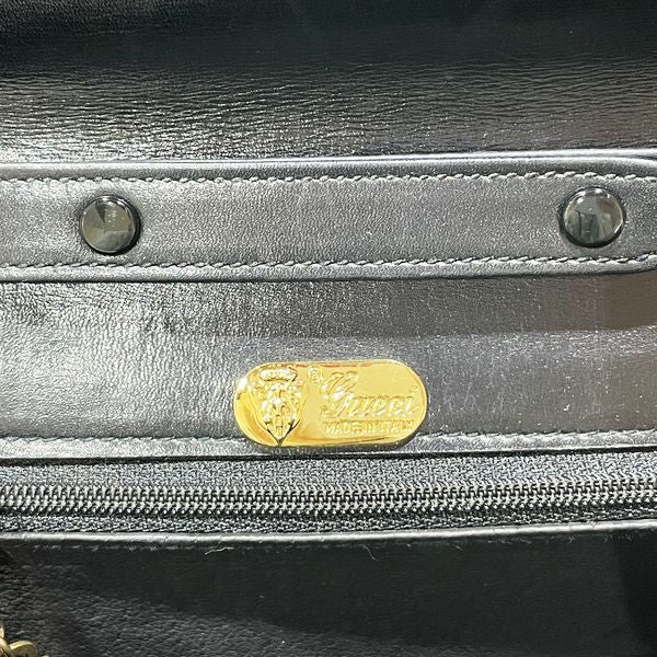GUCCI Vintage GG Hardware Square Crossbody Mini Women's Shoulder Bag 26.005.5126 Black [Used B/Standard] 20431662