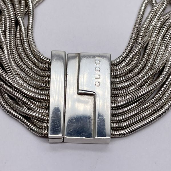 GUCCI Gucci Snake Chain 12 Chains Silver 925 Women's Bracelet Silver [Used AB/Slightly Used] 20431675
