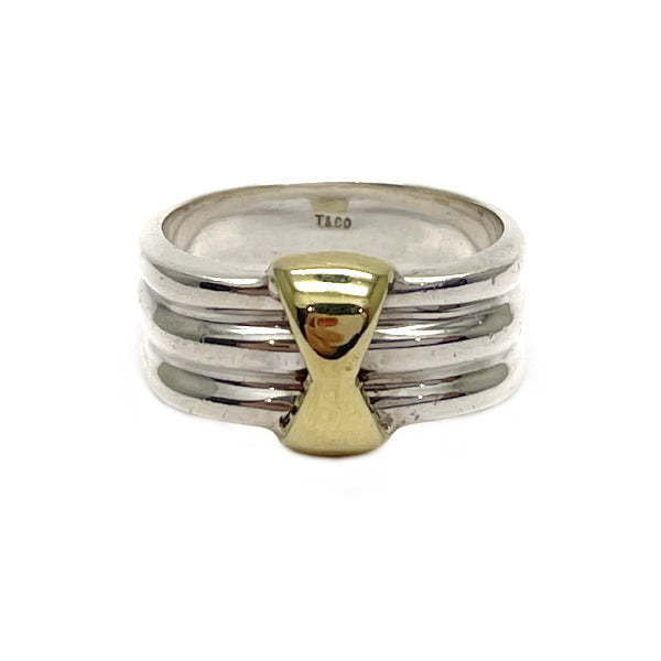 TIFFANY&amp;Co. Tiffany Vintage Combi Silver 925 K18YG Women's Ring Size 11.5 Silver x Gold [Used AB/Slightly Used] 20431677