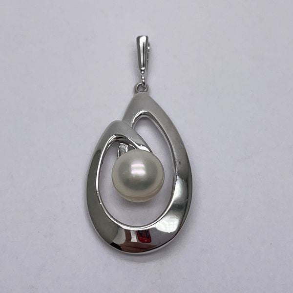 MIKIMOTO Single Pearl Pearl Approx. 5mm Silver Women's Pendant Top [Used AB/Slightly Used] 20431688