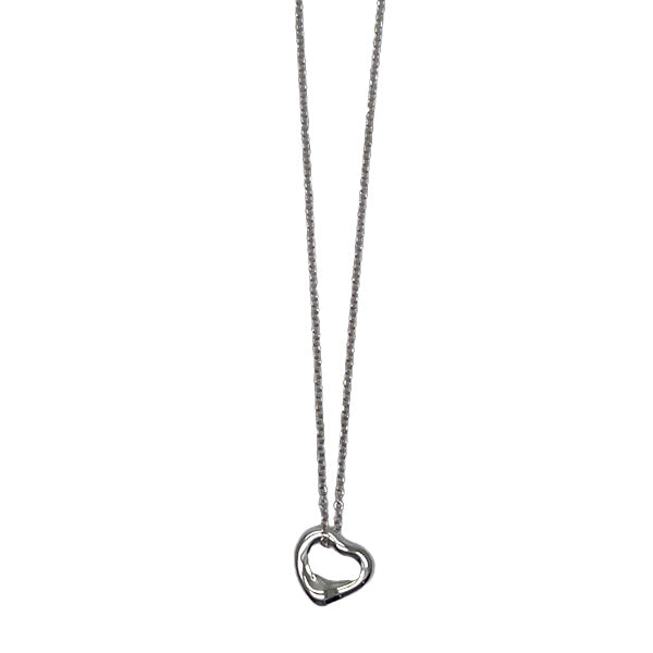 TIFFANY&amp;Co. Tiffany Open Heart 11mm Silver 925 Women's Necklace Silver [Used AB/Slightly Used] 20431695