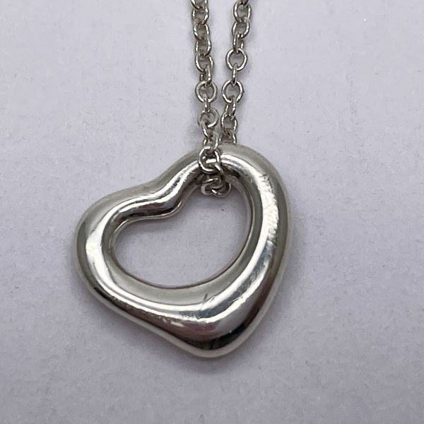 TIFFANY&amp;Co. Tiffany Open Heart 11mm Silver 925 Women's Necklace Silver [Used AB/Slightly Used] 20431695