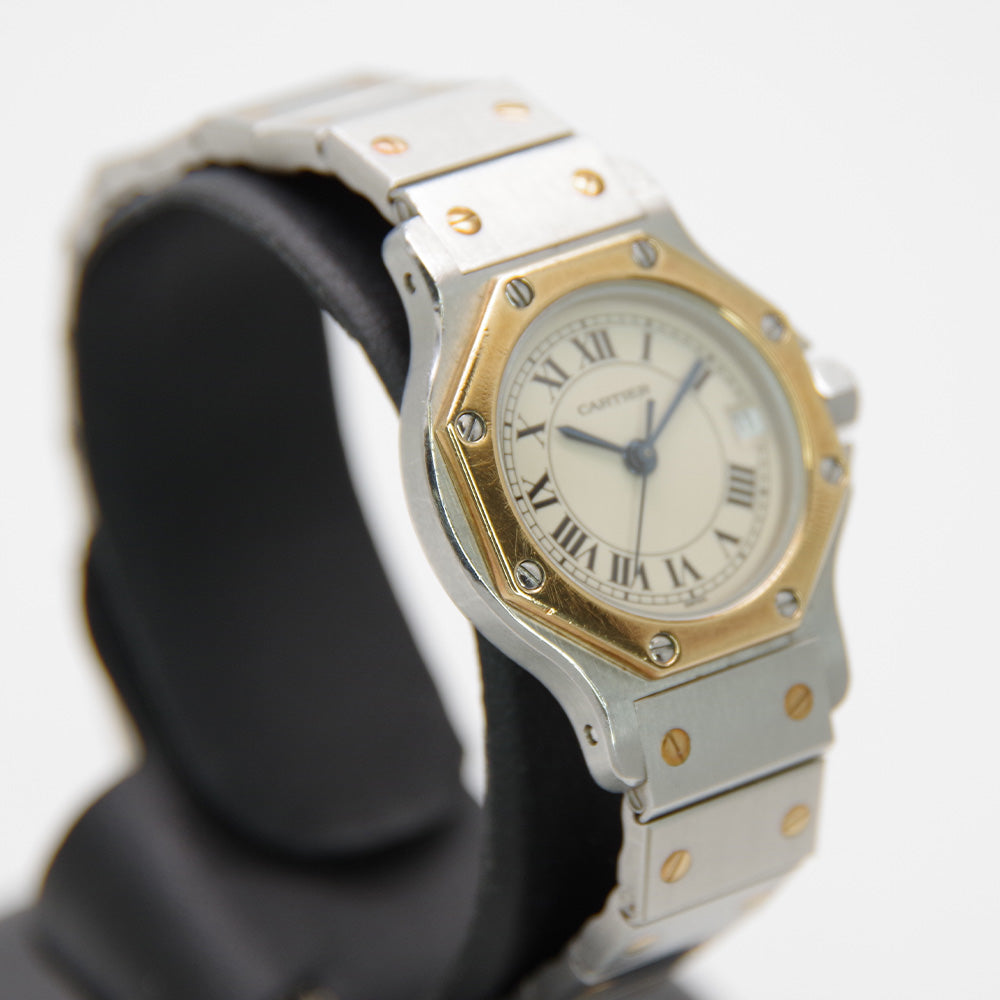 中古B/標準】CARTIER カルティエ サントスオクタゴンSM コンビ 