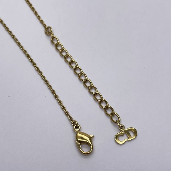 Christian Dior Vintage Twist Circle GP Women's Necklace Gold [Used AB/Slightly Used] 20431965