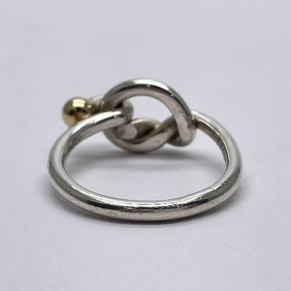 TIFFANY&amp;Co. Tiffany Hook &amp; Eye Love Knot Silver 925 K18YG Women's Ring No. 11 [Used AB/Slightly Used] 20432020