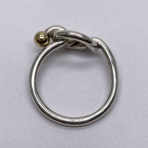 TIFFANY&amp;Co. Tiffany Hook &amp; Eye Love Knot Silver 925 K18YG Women's Ring No. 11 [Used AB/Slightly Used] 20432020