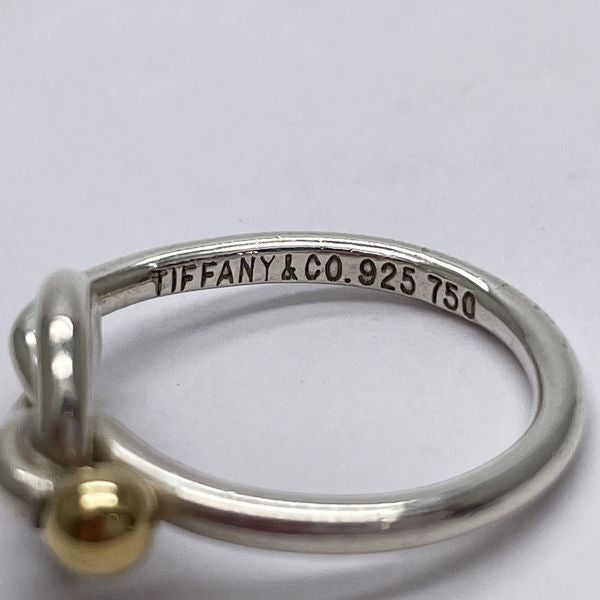 TIFFANY&amp;Co. Tiffany Hook &amp; Eye Love Knot Silver 925 K18YG Women's Ring No. 11 [Used AB/Slightly Used] 20432020