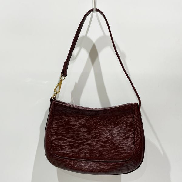 LOEWE Vintage Logo Mini One Shoulder Pouch Women's Shoulder Bag Bordeaux [Used A/Good Condition] 20432057