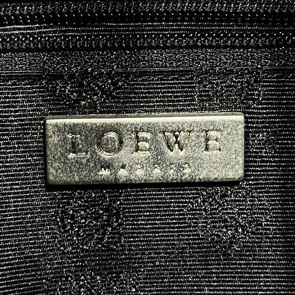 LOEWE Vintage Logo Square Women's Handbag Black [Used AB/Slightly Used] 20432058