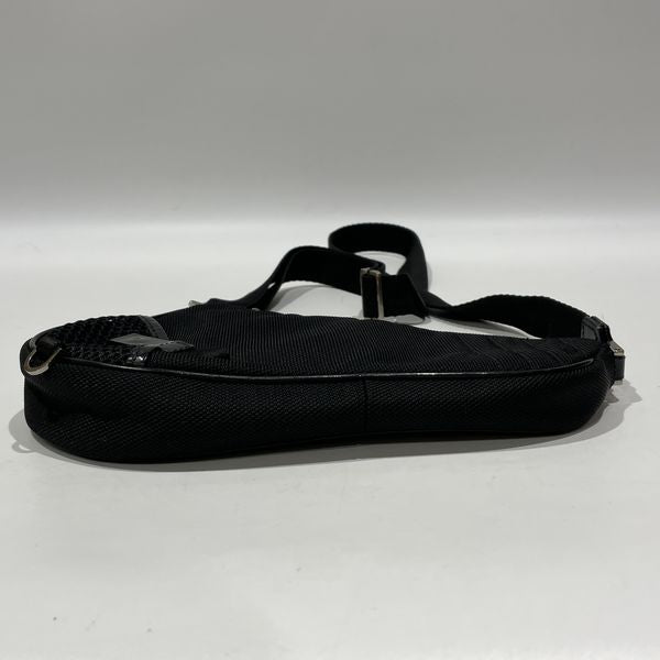 Christian Dior Saddle Pouch Mesh Crossbody Shoulder Bag Nylon/Leather Women's [Used AB] 20231005
