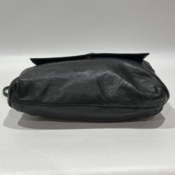 LOEWE Vintage Anagram Nappa Crossbody Women's Shoulder Bag Black [Used AB/Slightly Used] 20432074