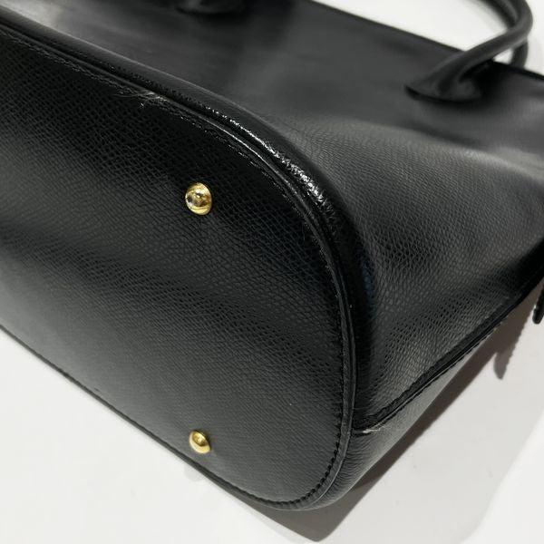 CELINE セリーヌ ヴィンテージ ボリード型 2WAY ロゴ オールド レディース ハンドバッグ ブラック 【中古B/標準】 20432080