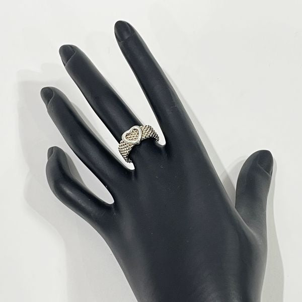 [USED/]TIFFANY&Co. ティファニー リング・指輪 サマセット メッシュ ハートリング #18 925・750 コンビ  tdc-000321-4eリング(指輪)