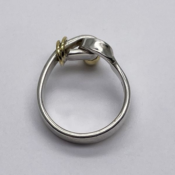 TIFFANY&amp;Co. Tiffany Hook &amp; Eye Silver 925 K18YG Women's Ring No. 9 Silver x Gold [Used AB/Slightly Used] 20432096