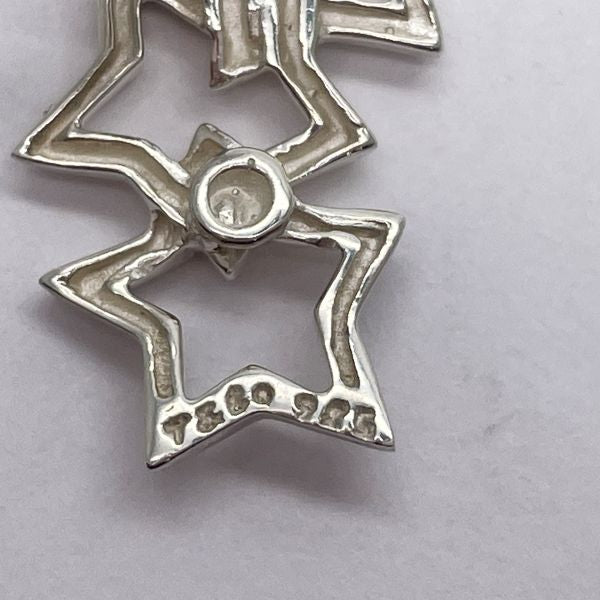 TIFFANY&amp;Co. Tiffany Triple Star Silver 925 Women's Earrings Silver [Used AB/Slightly Used] 20432097