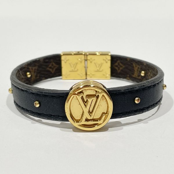 LOUIS VUITTON Bracelet LV Circle Reversible Monogram Canvas Women's Bracelet M6173F Brown x Black [Used B/Standard] 20432494