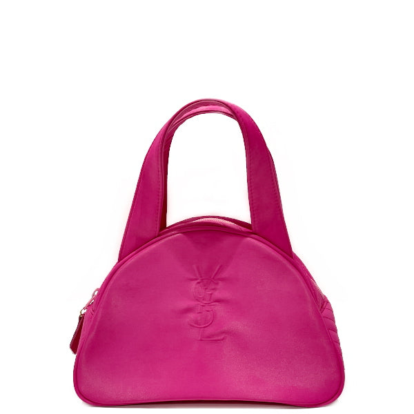 YVES SAINT LAURENT Yves Saint Laurent Vintage YSL Logo Cassandra Quilted Mini Ladies Handbag Pink [Used B/Standard] 20432862