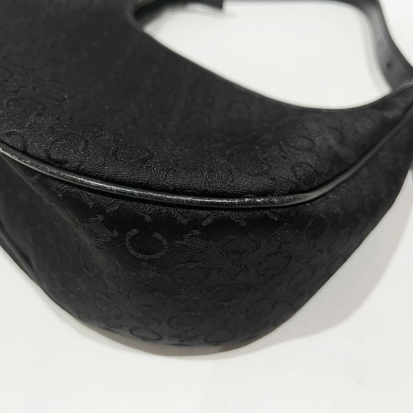 CELINE C Macadam One Shoulder Mini Women's Shoulder Bag Black [Used AB/Slightly Used] 20432869